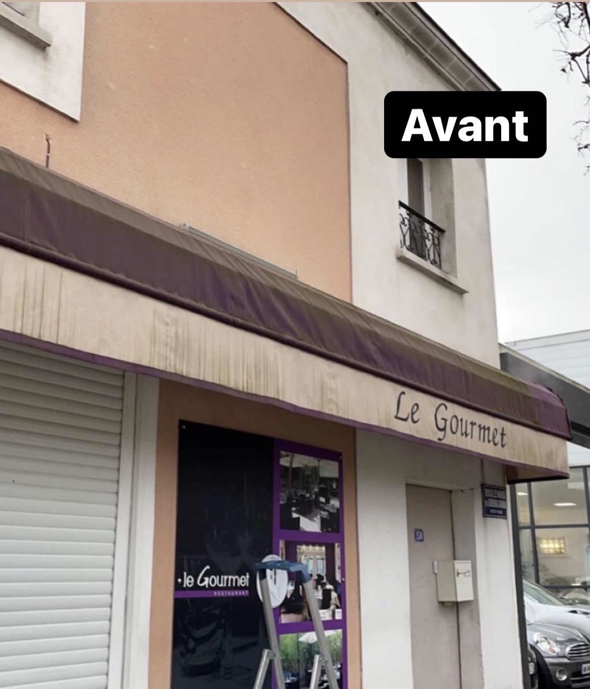 Store avant nettoyage