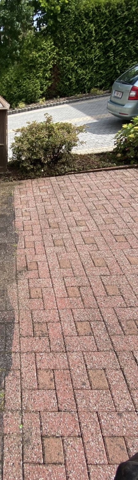 Terrasse paves apres